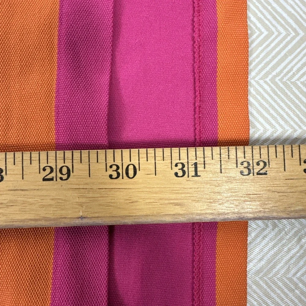 Polo Golf Ralph Lauren Mens Polo Large Pink Orange Striped Short‎ Sleeve Pima